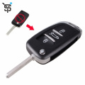 Top Quality folding remote key shell for Citroen 3 button replacement key shell YS200381